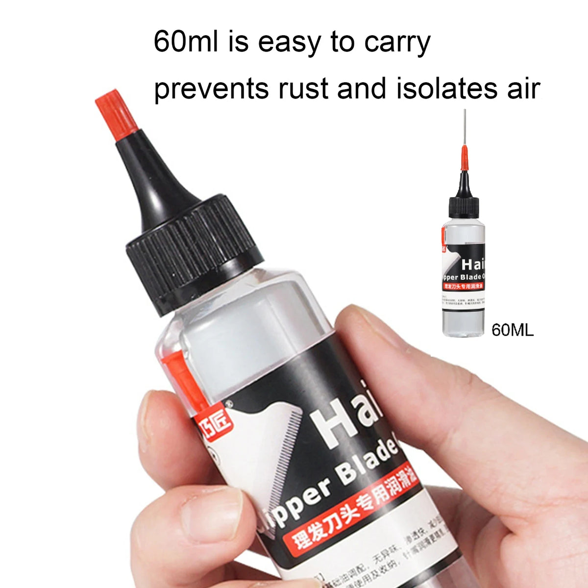 Haarschneider-Klingenöl, 60/100 ml, elektrischer Haarschneider, Rasierer, Wartungsöl, Schmiermittel, verhindert Rosten, Nähen, Friseursalon, Clipper-Öl