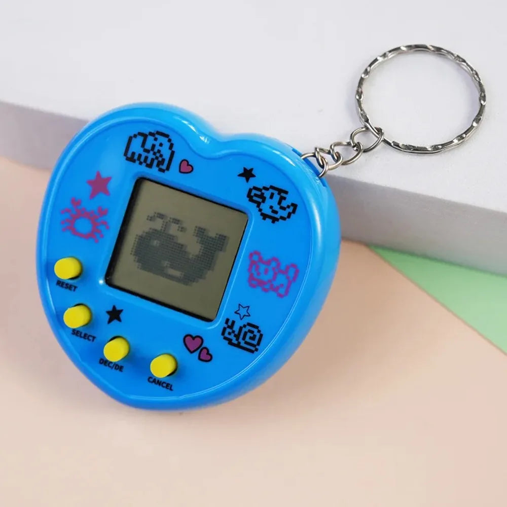 Elektronisches Tamagotchi-Spielzeug als Schlüsselanhänger in Russisch, Original, Deutsch, Spanisch, Polnisch – Elektronische Tiere für Kinder, Spielzeug für Jungen, Pixel-Anhänger