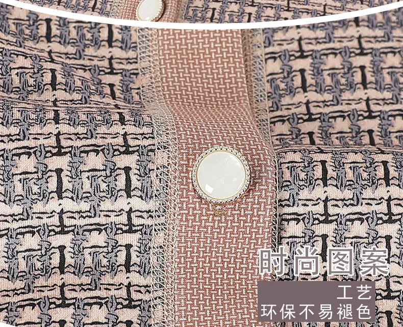 Verdicken Samt Plaid Pullover Für Frau Langarm Top Heißer Herbst Winter Oma Kleidung Warme Strickjacke Frauen Strickwaren Jacke