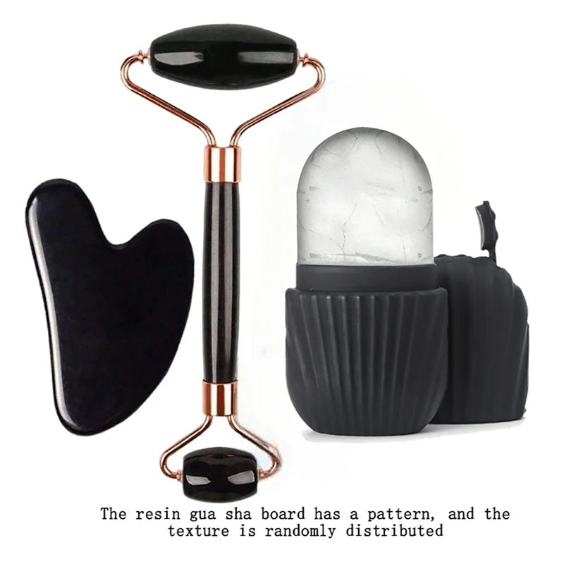 1/2/3 Stück Ice Face Roller Gesichtspflege Ice Roller Set, Gesichtsroller GuaSha FaceTool Set, Gesichtsmassage Roller Lifting Contouring