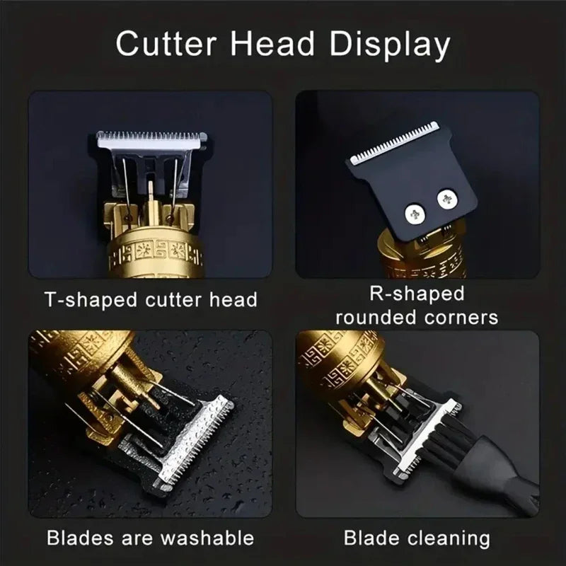 Carving T9 Vintage Professionelle Elektrische Haar Schneiden Maschine USB Aufladbare Tragbare Rasierer Trimmer Für Bart Pflege Beste Geschenk