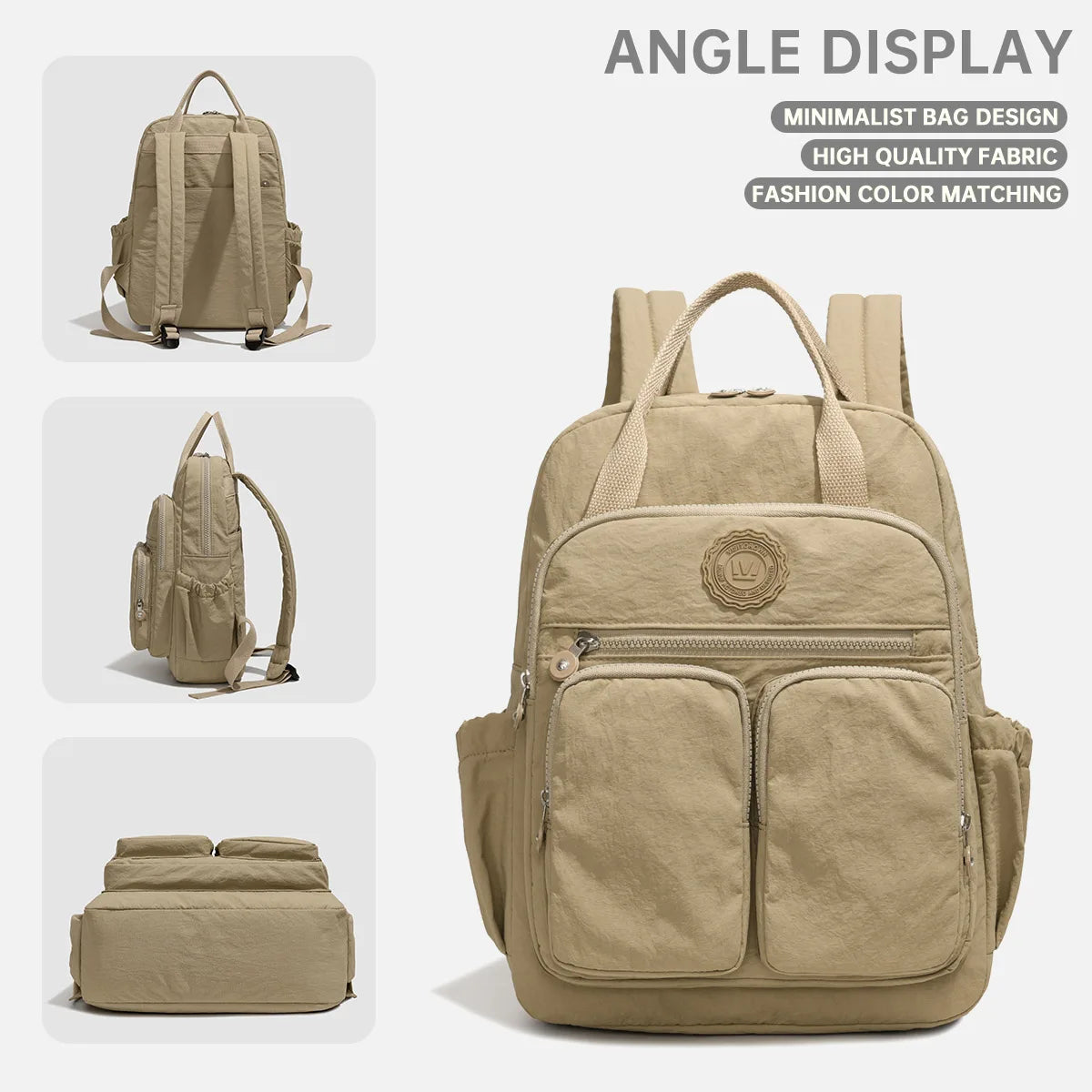 Mamatasche, Mutter- und Babytasche mit großem Fassungsvermögen, leichter Rucksack, Handtasche, multifunktionaler Outdoor-Rucksack zum Pendeln an Arbeit, Camping, Geschäftsreisen und Aufbewahrung