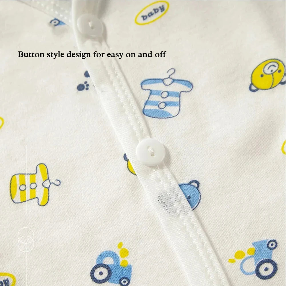 0-3 Monate Baby Kleidung Neugeborenen Cartoon Hause Unterwäsche Baumwolle Taste Baby Kleidung Mädchen Jungen Langarm Top + lange Hosen