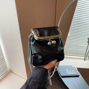 Trendy Koreanische Mode Mini Quadratische Tasche Vintage Streetwear Elegante Umhängetaschen Casual Y2k Ästhetische Schulter Handtaschen für Frauen
