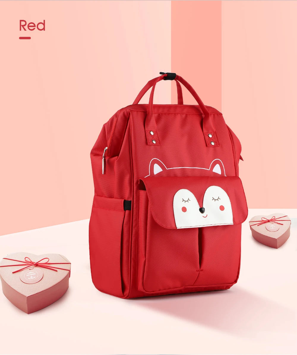 Wasserdichte Mama Windel Rucksack Cartoon Design Mutter Mutterschaft Windel Reisetasche große Kapazität Baby pflege Pflege Kinderwagen Taschen