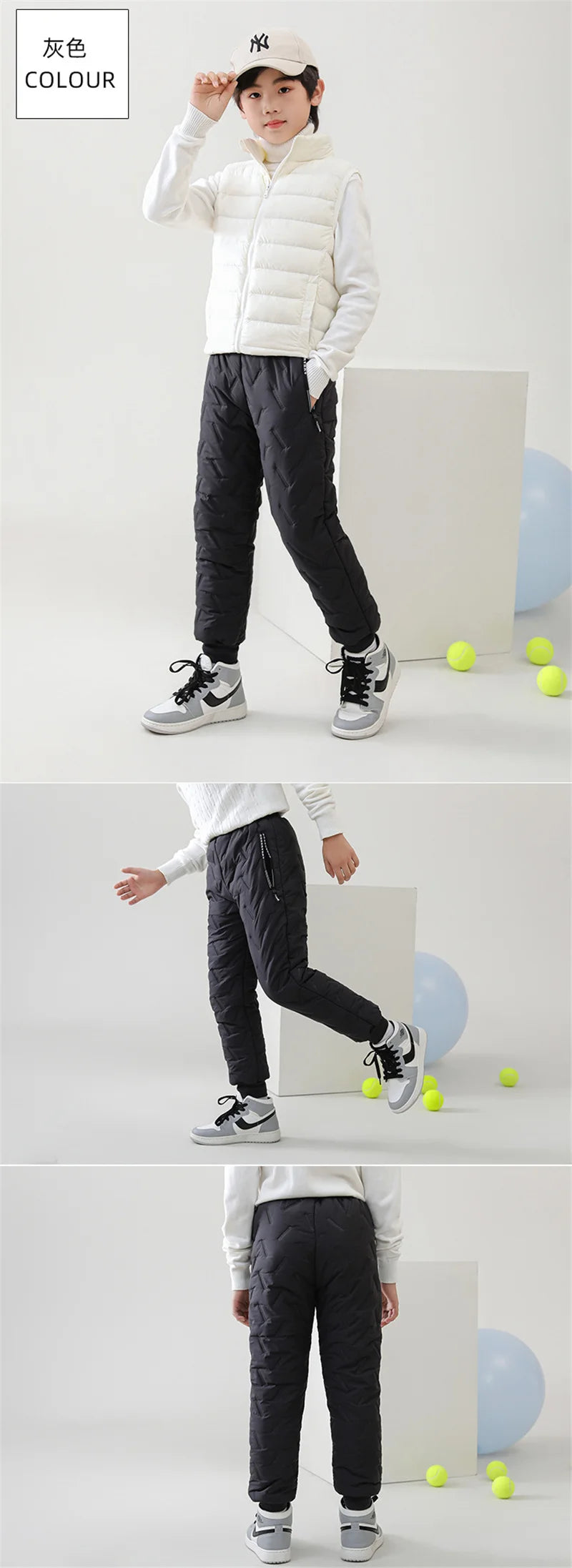 Winter Gepolsterte Hosen Kinder Dicke Plus Samt Warme Hosen Jungen Lamm Wolle Baumwolle Lange Hosen Herbst Kinder Casual Sport Hosen