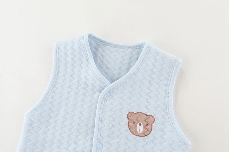 Baumwolle Neugeborenen Baby Weste Herbst und Winter Mädchen Weste Jacke Warme Weiche Kinder Weste Cartoon Kinder Kleidung 0-24 monate