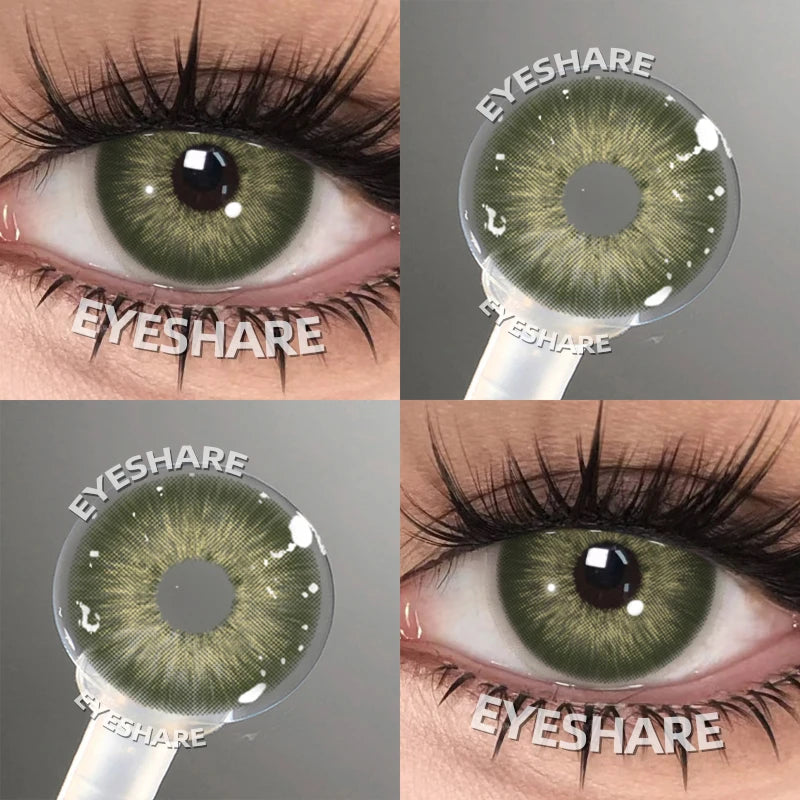 EYESHARE Beliebte farbige Kontaktlinse für Augen, schwarze Linse, Augenmode, braune Schönheit, farbige Schüler, graues Kontakt-blaues Augen-Make-up