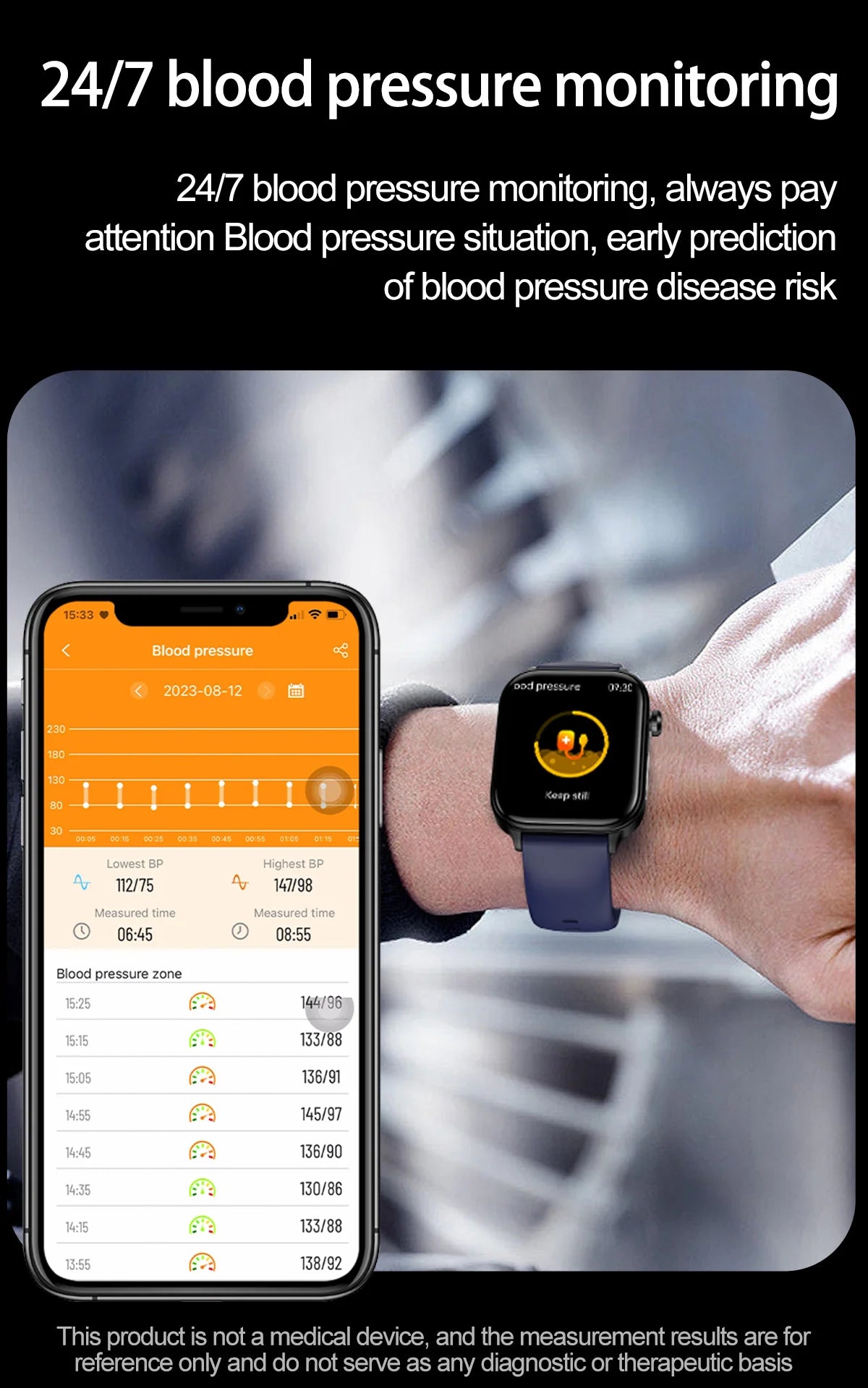 AI-Diagnosedetektor, Smartwatch für Damen, Blutfette und Harnsäure, Körpersammensetzungstest, Damen-Menstruationsgesundheits-Tracker, 2025, Neu