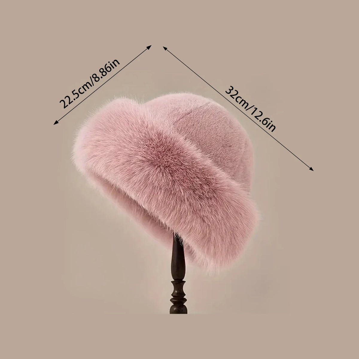 Damen-Winter-Pelzmütze, kältebeständig, für den Außenbereich, verdickt, warm, weich, für Freizeitausflüge, Sport, Skifahren