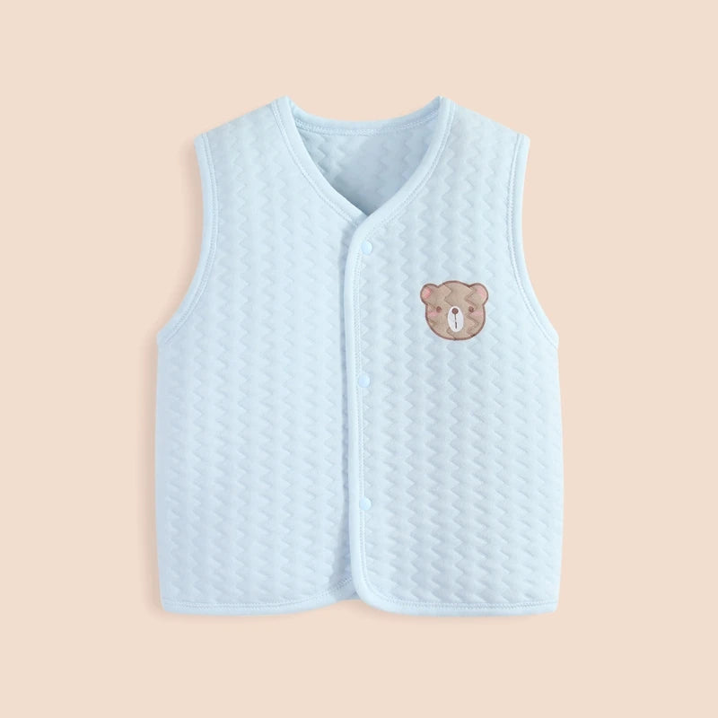 Baumwolle Neugeborenen Baby Weste Herbst und Winter Mädchen Weste Jacke Warme Weiche Kinder Weste Cartoon Kinder Kleidung 0-24 monate
