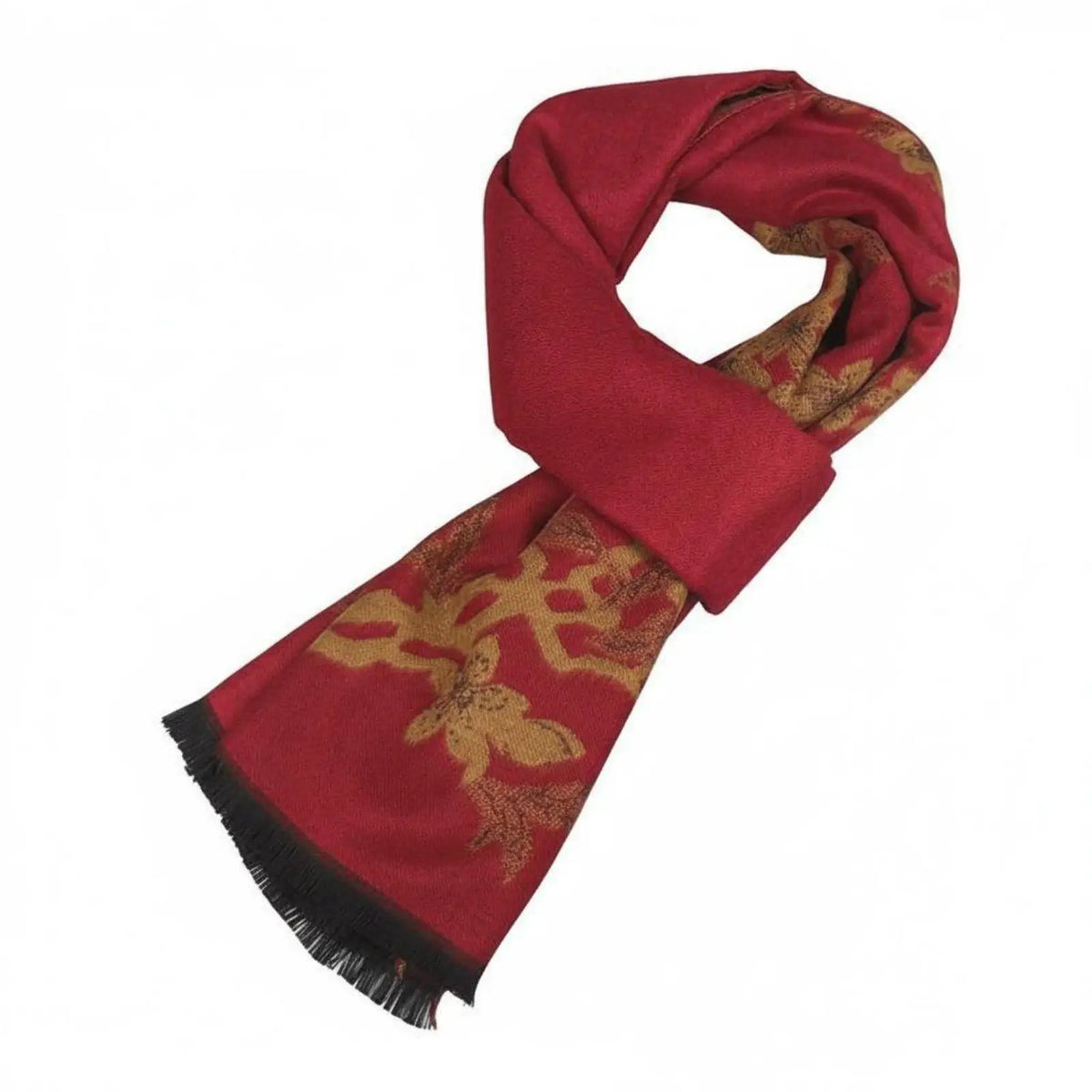 Jacquard-Schal mit Blumenmuster, tolles Geschenk, warmer Damenschal, weicher Touch, Blumenmuster-Wickelschal für Mama, Oma, Herbst, Kälte