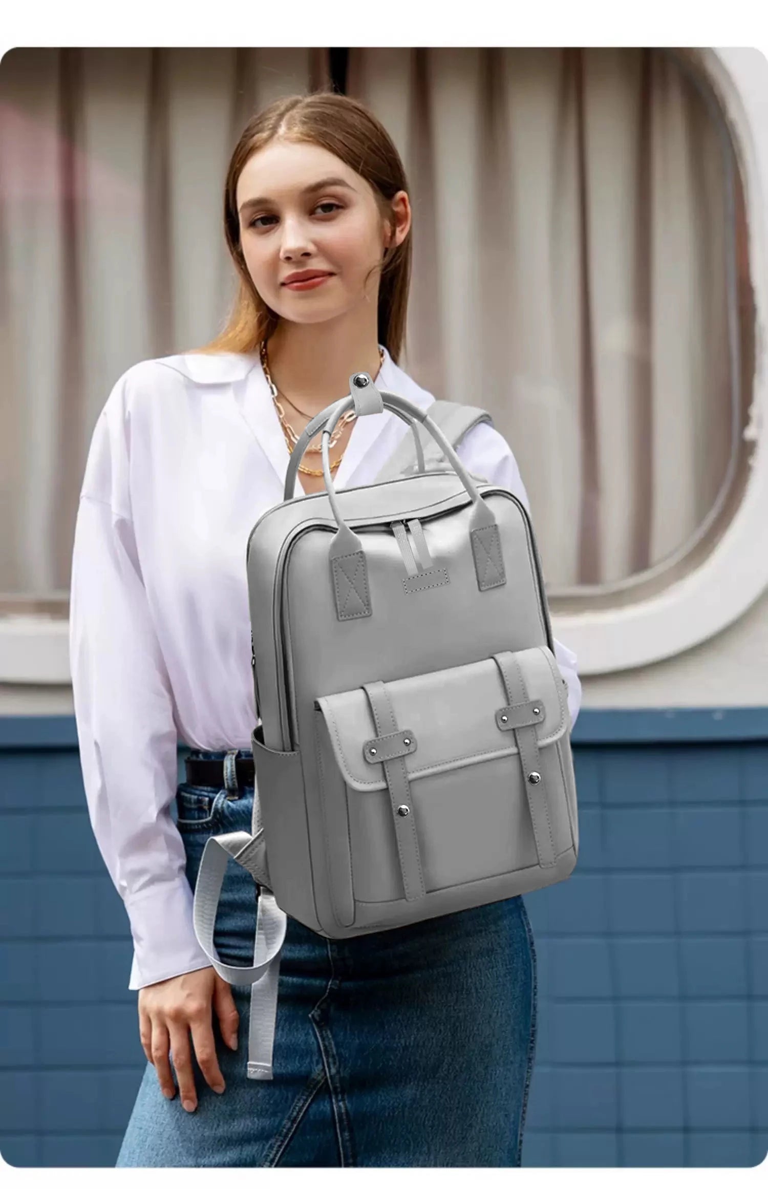 Mama-Tasche in tragbaren High-End-Mutter- und Babytasche, Mama-Tasche, Damen-Rucksack, leichter Reiserucksack