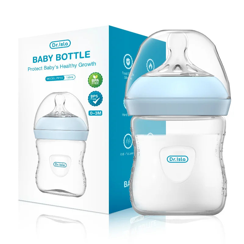 Baby PP Bottle 150/240/330ML Newborn Baby Bottle with Handle Milk Bottle Newborn Baby Bottles Feeding Accessories BPA-Free