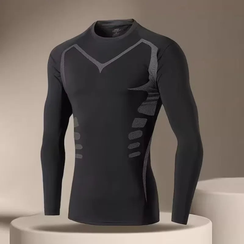 Männer T-shirt Männer Laufen Sport T Shirt Männer Kompression Fitness Tops T Quick DryTight Training Gym Sport Lauf Shirts