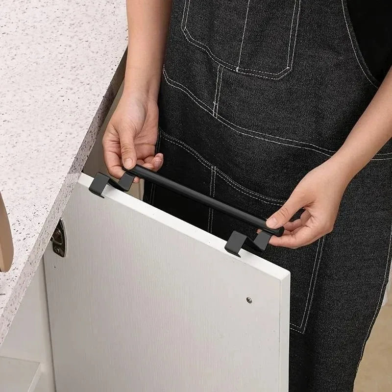 Over-the-Door Towel Rack, Stainless Steel Towel Bar, Storage Organizer for Bathroom, Kitchen, Cabinet Door, Hanging Towel Holder