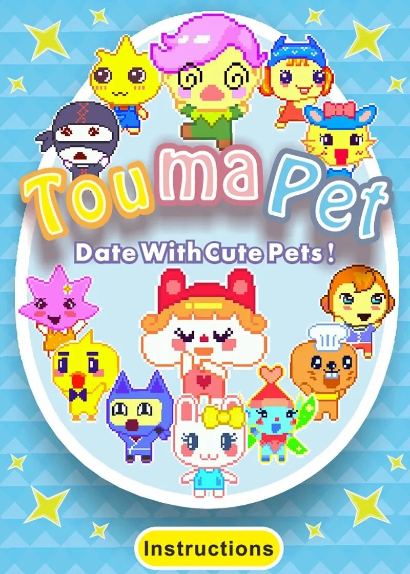 Tamagotchi Elektronisches virtuelles Haustier mit Farbbildschirm, Spieltasche, interaktives virtuelles Haustier, Dating-Spielmaschine, Kinderspiel, Spielzeug, Mädchen