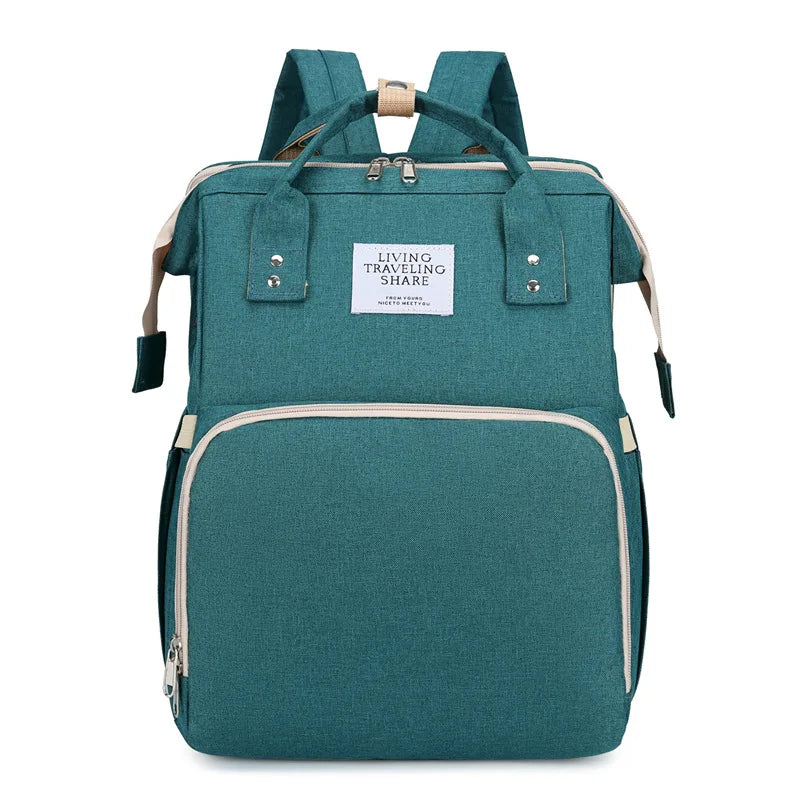 Mama Wickeltaschen Babybett Mutter Große Kapazität Windel Milchflasche Rucksäcke mit Wickelunterlage Praktische Baby-Stilltaschen Geschenk