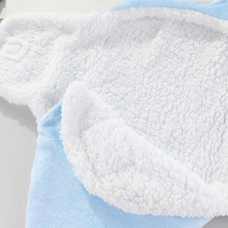 Weiche Baby-Schlafsäcke, warm, für Herbst und Winter, Wickeldecken für Neugeborene, CartoonCocoon für Babys, Flanell-Baby-Schlafsack, 0–9 Monate