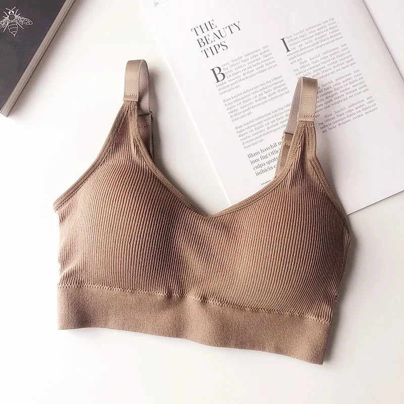 Sexy Unterwäsche Frauen Sammeln Kein Stahl Ring Dessous Bh Rohr Top Eingewickelt Brust Schönheit Zurück Aktivale Baumwolle Dünne Abschnitt Rohr Top