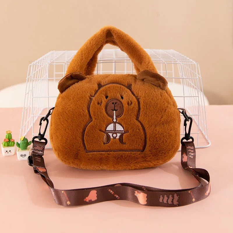 Capybara Plush Convertible Backpack