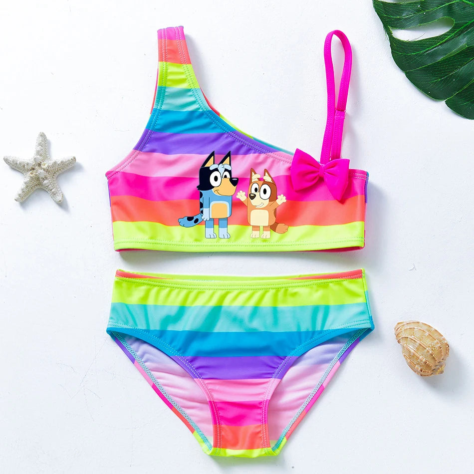 Bluey & Bingo Girls Swimsuit Set