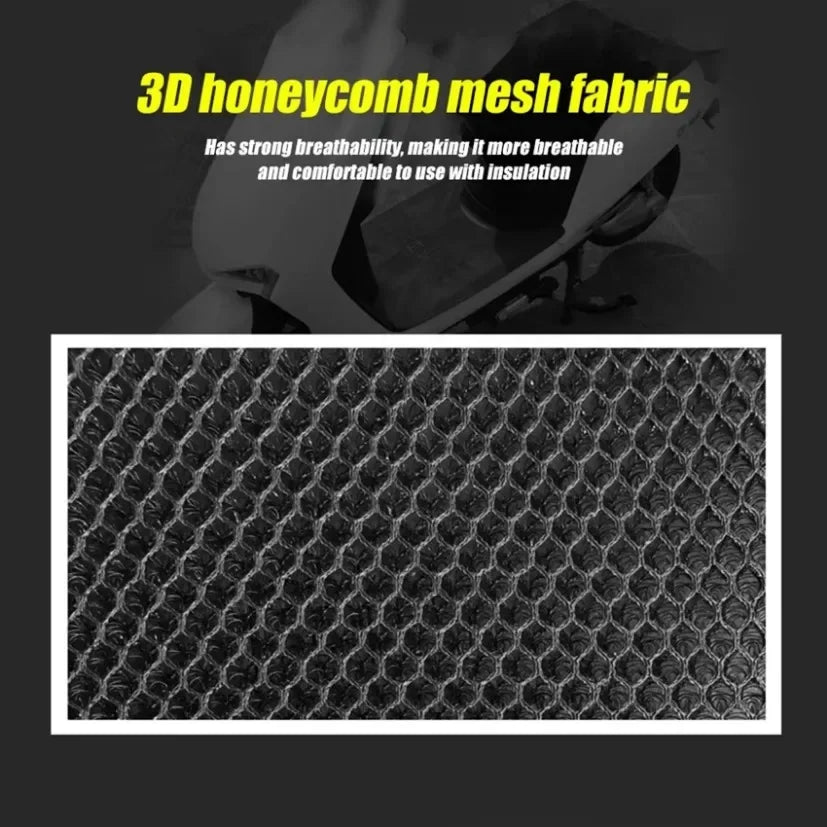 Sommer Cool 3D Mesh Motorrad Sitzbezug Atmungsaktive Roller Sitzbezüge Kissen Anti-Rutsch-bezug Grid Schutz pad