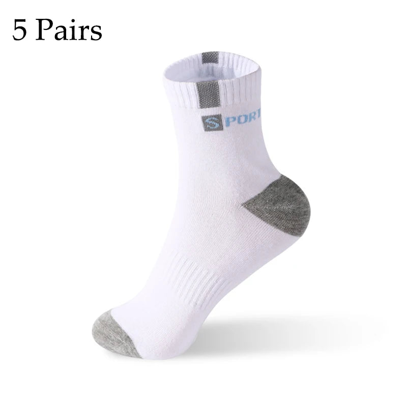 5 Paar Größe 37–43 Herren Bambusfaser Herbst Winter Herren Socken Atmungsaktive Baumwolle Sportsocke Atmungsaktive Deodorant Business Socken