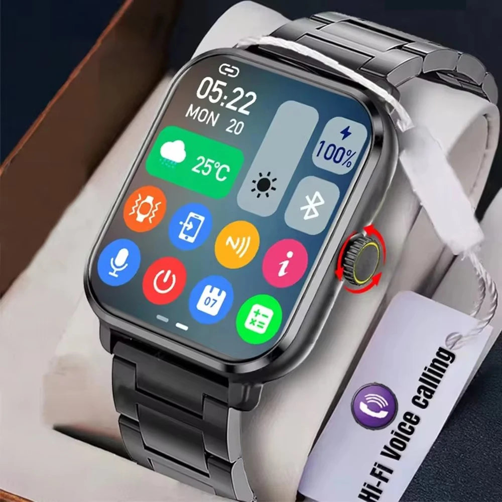 Smart Watch für Android IOS Uhren 1,83 Zoll HD Display Bluetooth Anruf Nachricht Alarm Musik Sport Modus Smartwatch Männer Frauen Geschenk