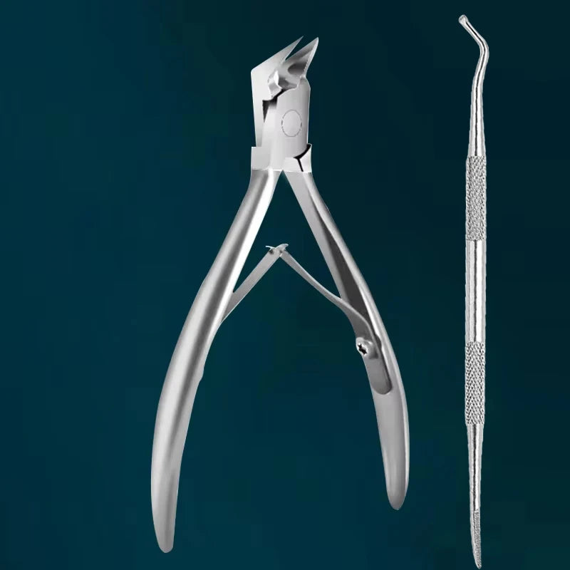 Zehennagelknipser aus Edelstahl, gerade Klinge für eingewachsene und dicke Nägel, scharfe, spitze Spitze, eingewachsene Nagelknipser, Maniküre-Werkzeuge