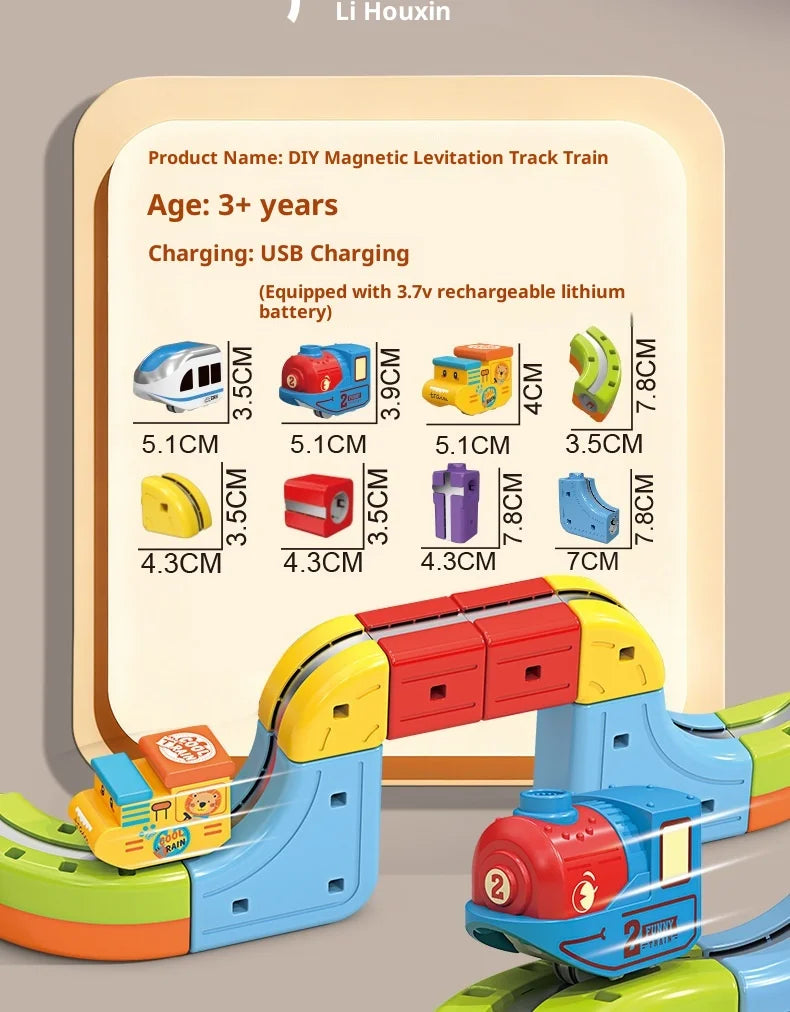 Magnetische Kugel Zug Set Für Kinder Mit Elektrische Lokomotive Diy Track Bausteine Stem Pädagogisches Bau Spielzeug Geburtstag