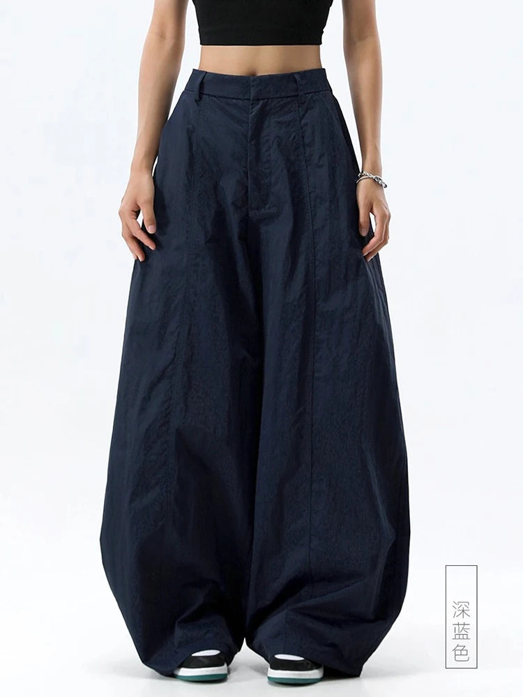 Hohe Taille Frauen Casual Hosen Gerade Büro Damen Koreanische Mode Hosen Lose Weibliche Hosen Neue 2025