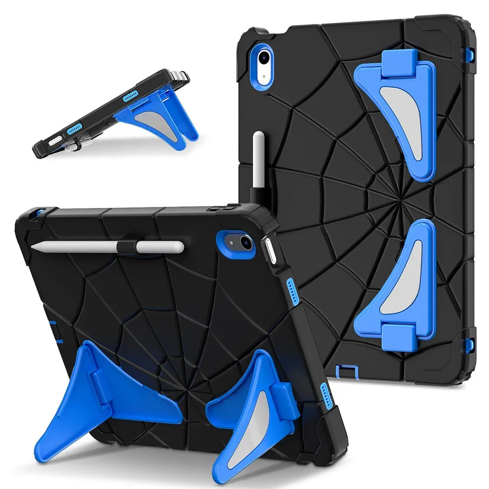 Für iPad 10. Generation 10,9 Zoll Hülle A2696 A2757 A2777 Silikon + PC Kinder Tablet Cover für iPad A16 2025 11 Zoll 11. Generation -Kein Stift