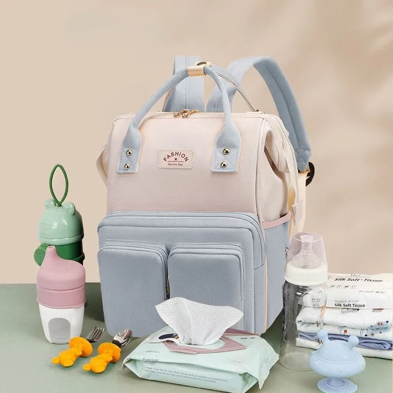 Multifunktionale Mama-Taschen mit großem Fassungsvermögen für Ausflüge, Reiserucksack, wasserdicht, tragbar, Mutter- und Babytasche, Damen-Rucksack