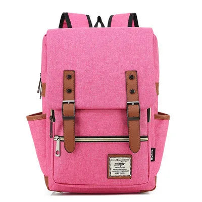Teens Vintage Canvas Laptop Backpack