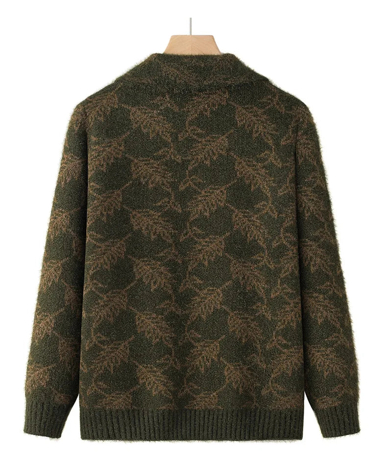 Mode Oma Gestrickte Oberbekleidung Mantel Herbst Winter Verdicken Pullover Jacke Mittleren Alters Mutter Tops Frauen Strickjacke Mujer 4XL