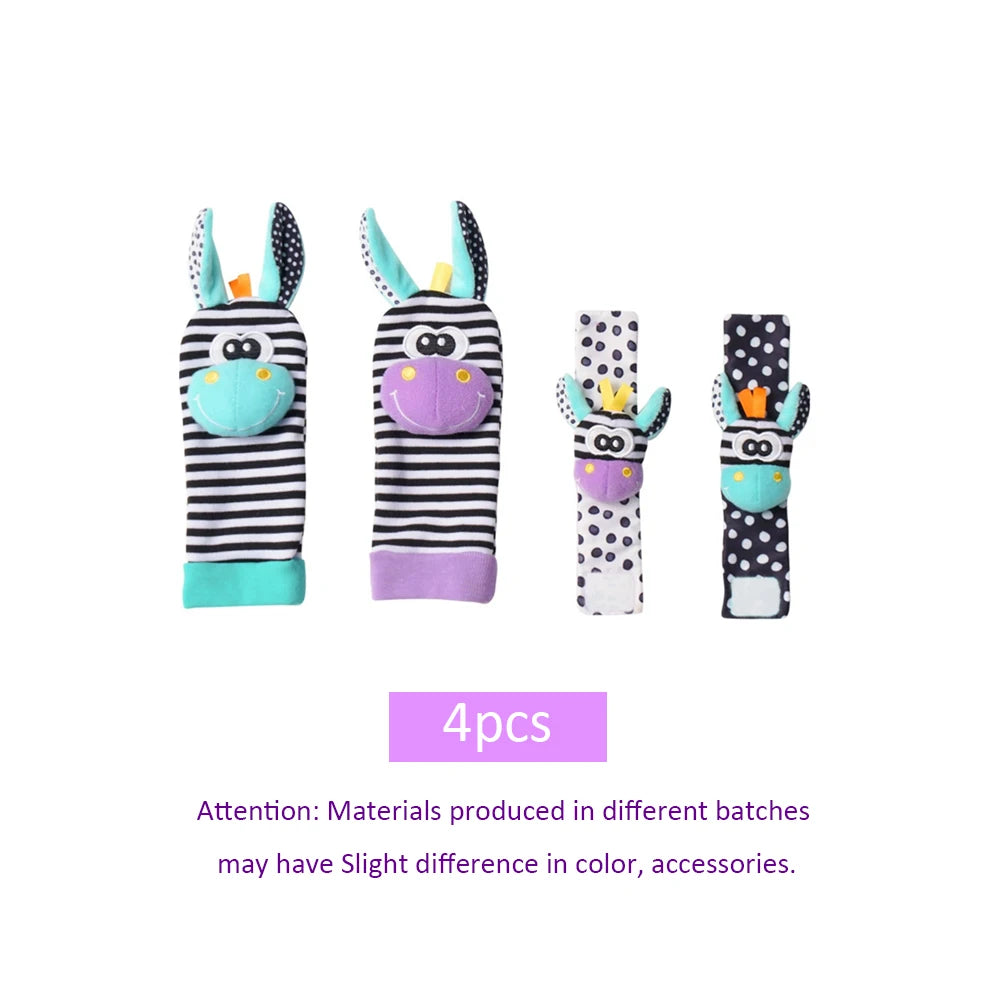 Baby Kleinkind Handgelenk Rassel Socken Spielzeug 0-12 Monate Mädchen Junge lernen Spielzeug frühe pädagogische Entwicklung niedlichen Kleinkinder sensorische Geschenke