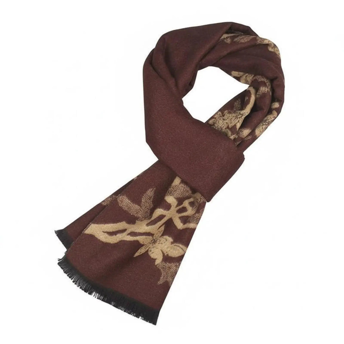 Jacquard-Schal mit Blumenmuster, tolles Geschenk, warmer Damenschal, weicher Touch, Blumenmuster-Wickelschal für Mama, Oma, Herbst, Kälte