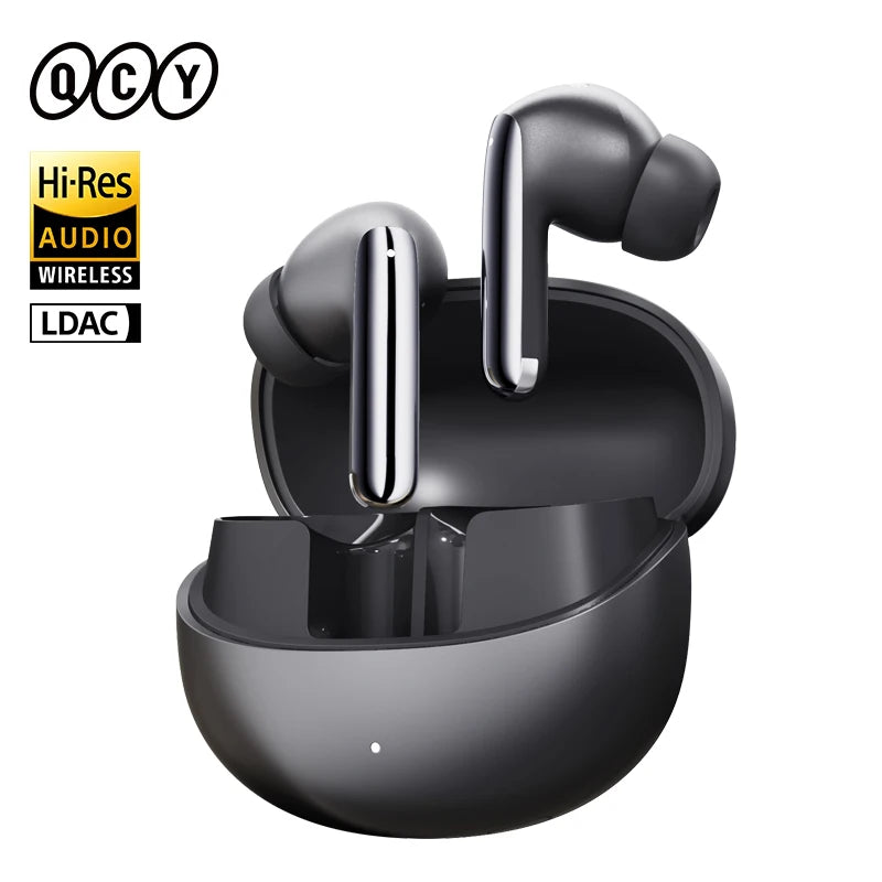 QCY MeloBuds Pro Adaptive Hybrid Active Noise Cancelling Kabellose Ohrhörer 46 dB Bluetooth 5.3 LDAC Hi-Res Audio 34H Ohrhörer Bequeme Passform