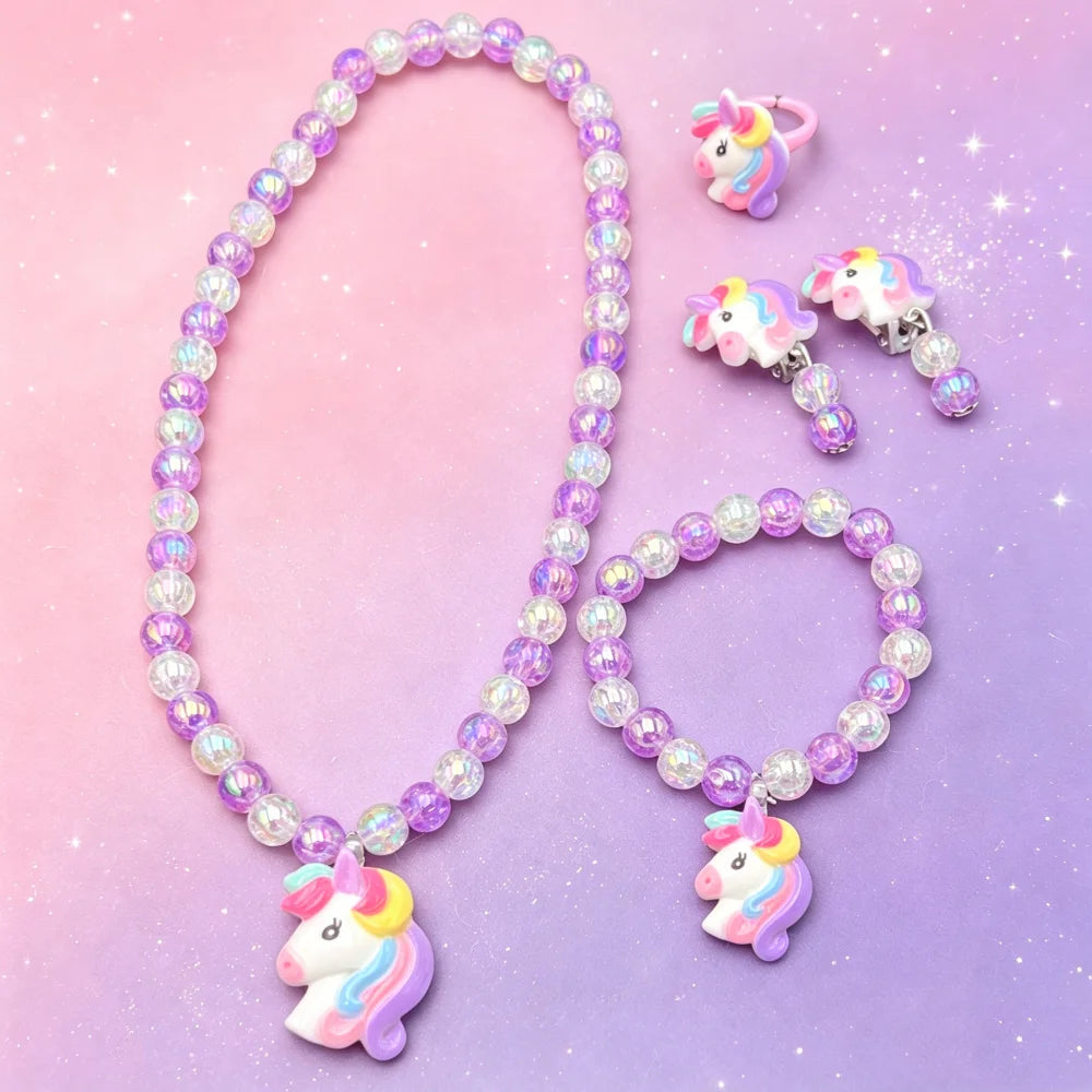 Unicorn Kids Jewelry Set