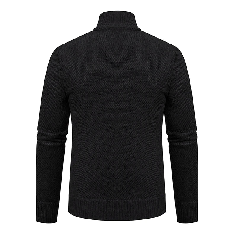 Herbst Und Winter New Jersey männer Casual Sport Mantel Einfarbig Stehkragen Wullover Greifen Fleece Warm Zipper Strickjacke
