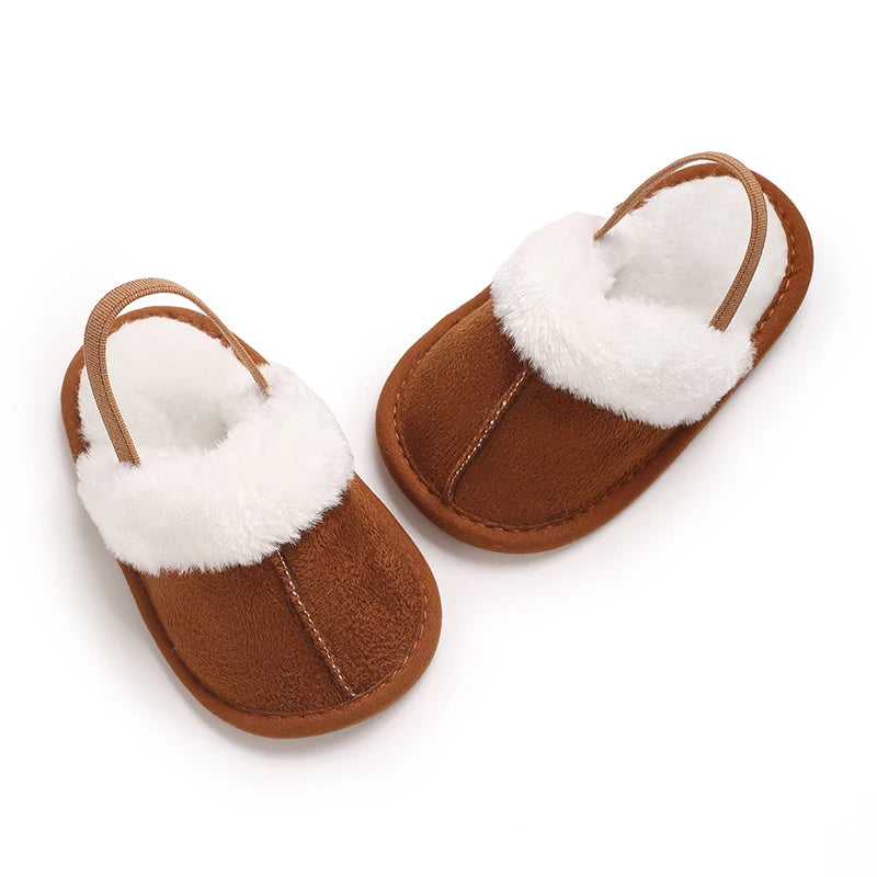 Beliebte Wanderschuhe für Herbst und Winter, Babyschuhe, 0–1 Jahre alt, warme Schuhe, Baumwollschuhe, lässige Babyschuhe mit weicher Sohle und Plüsch