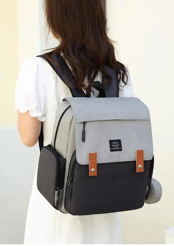 Multifunktionale Mumientasche, große Kapazität, neue Mutter- und Babytasche, tragbarer Anhänger-Rucksack für Mutter zum Ausgehen für Frauen