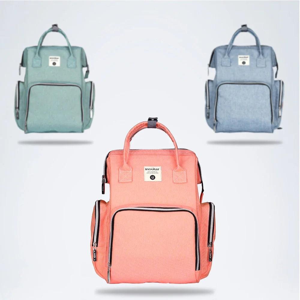 Insular Thermotasche für Kinderwagen und Babyflaschen, Babywindelrucksack, Mutterwindel, Reisetaschen, Babywindeln, Handtasche