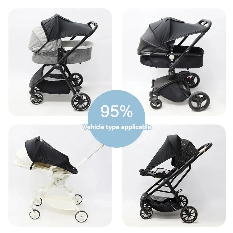 Universelles Kinderwagen-Zubehör Sonnenschutz UV-Schutz Sonnenschirm Kinderwagen-Verdeck für Kinderwagen Säuglingsautositz Sonnenblende