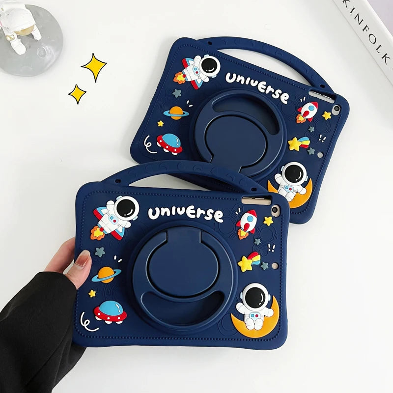 Kinder Fall Für Xiaomi RedMi Pad SE 8,7 "11" 10,61 "POCO Pad 12,1" Tablet Abdeckung Mipad 5 11 6s Pro 12,4 360 Rotation Griff Stehen Funda
