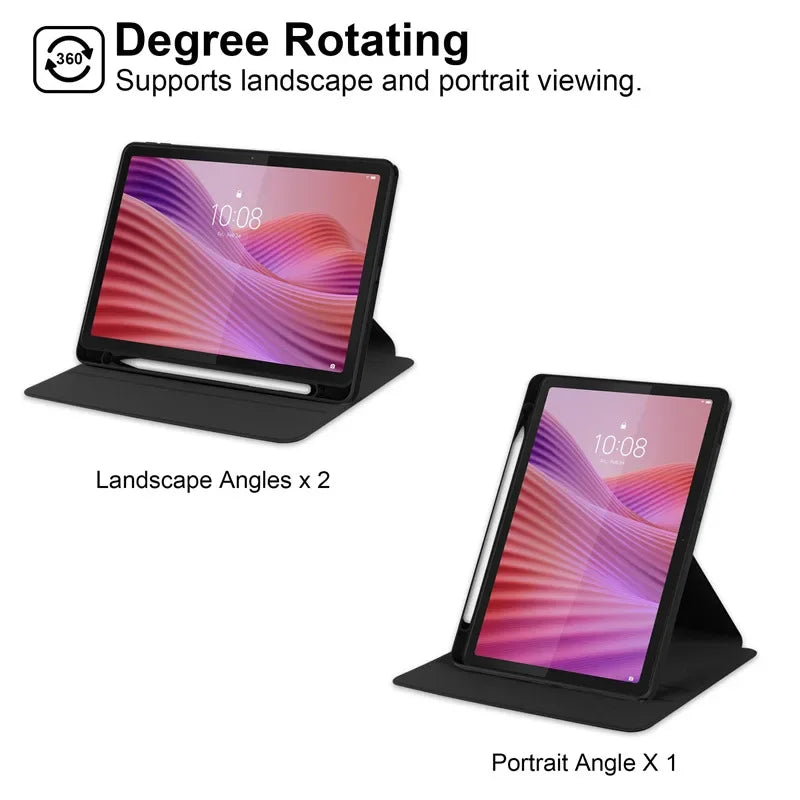 Für Lenovo Tab 10,1 2025 Fall TB311FU Acryl 360 Rotierenden Ständer Tablet Funda Lenovo Tab K10 2nd Gen TB311XU 10,1 zoll shell Kinder