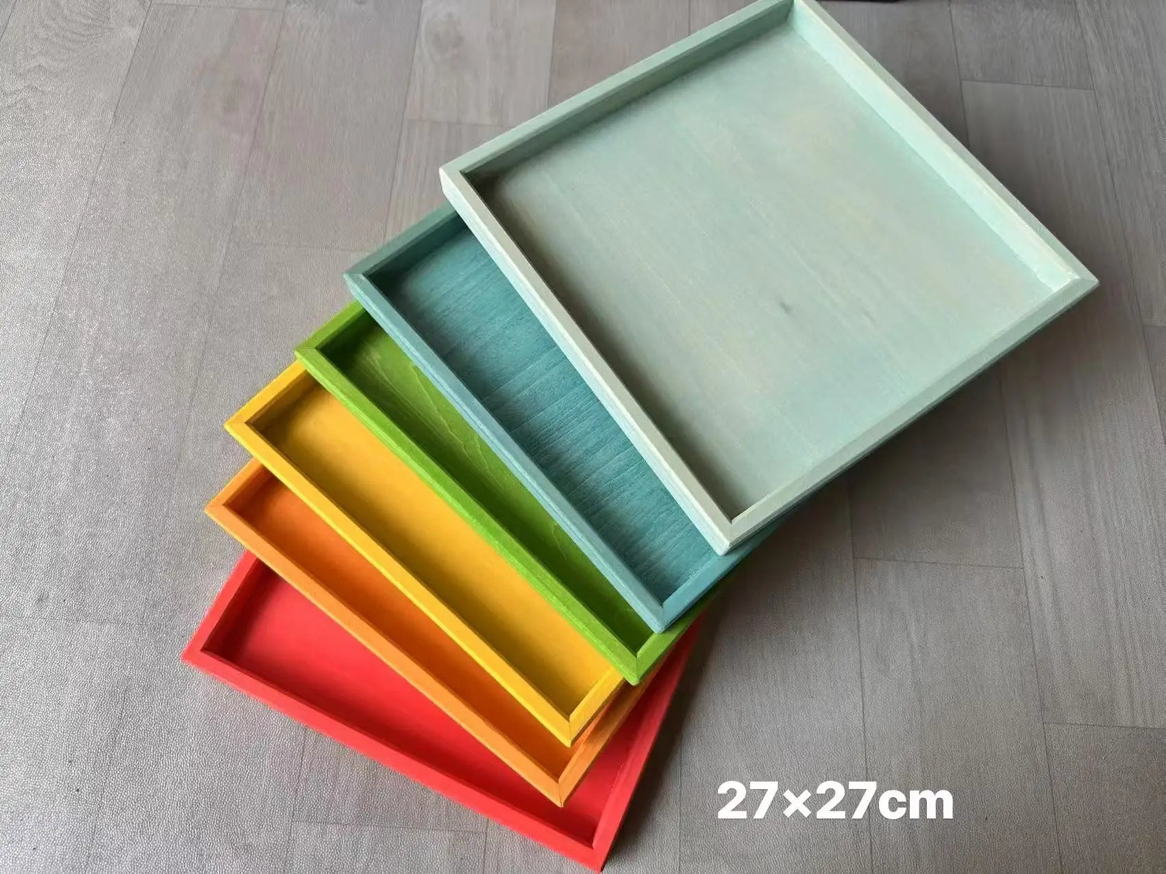 Regenbogen-Holzstapelblöcke