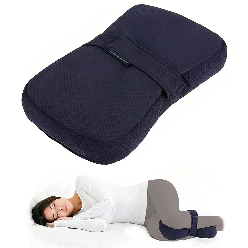 1-Piece Knee Pillow, Ergonomic Side Pillow for Side Sleepers, Back, Legs, Hips, Joints, Pregnancy, Sciatica, Neuralgia, Relief