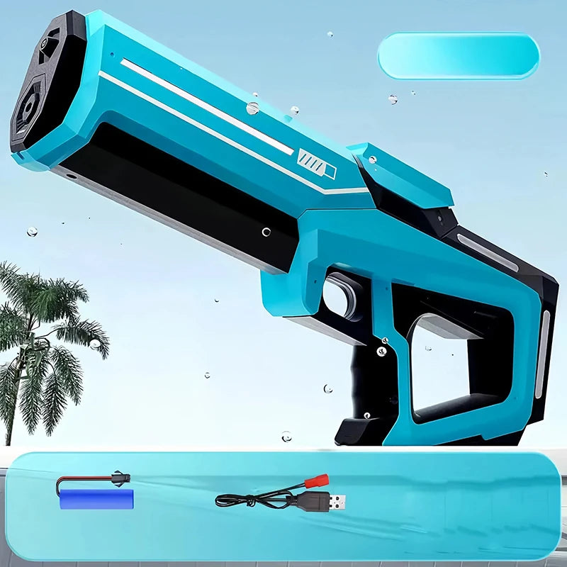 43cm elektrische Wasser pistolen für Erwachsene leistungs starke Spritzen automatische Wassers auger Wassers trahler Sommer Outdoor Strand Spielzeug für Kinder Geschenk